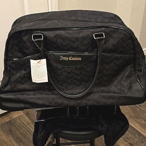 Juicy Couture Signature Juicy Logo Rolling Duffel Bag - Picture 9 of 11